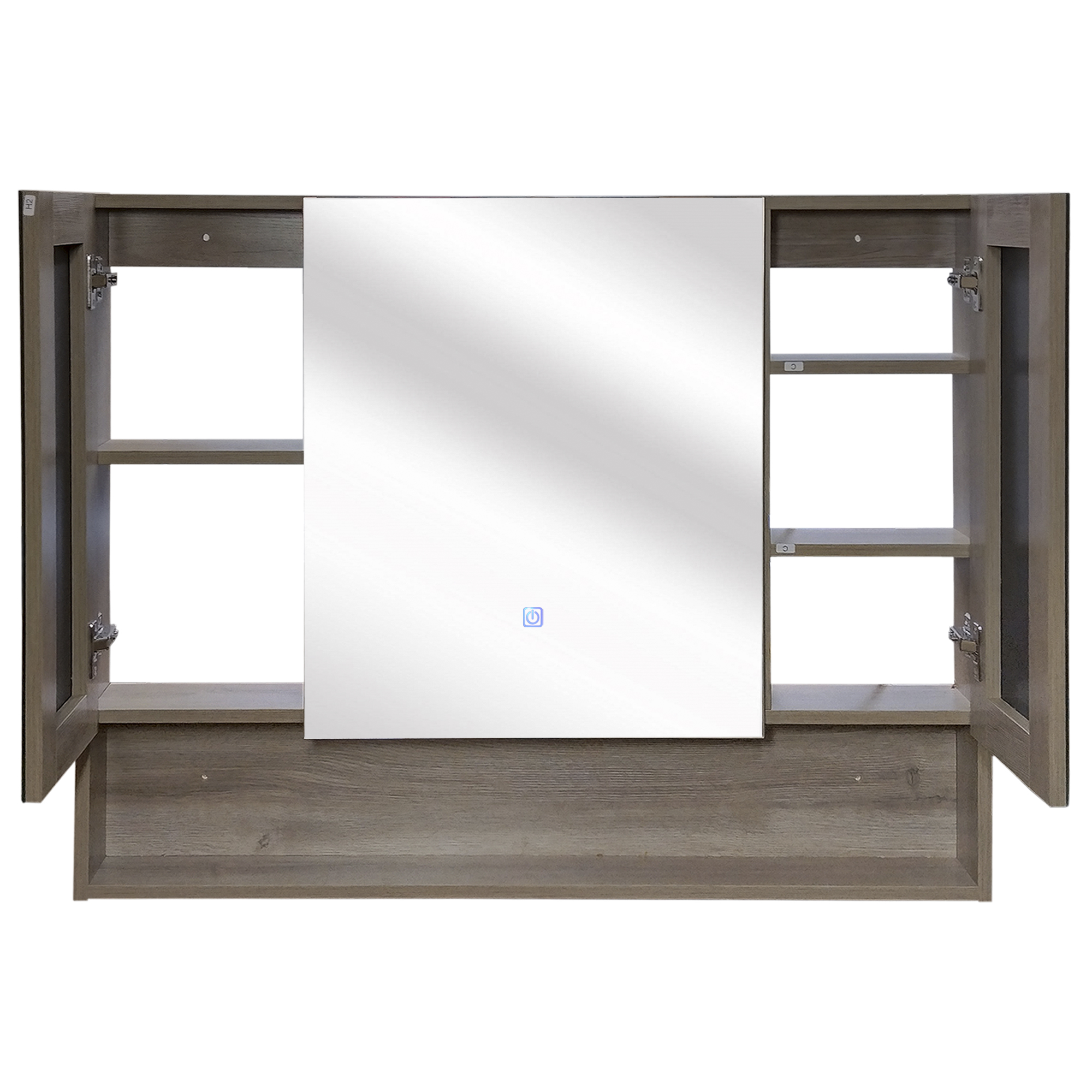 BOTIQUÍN DOMSA BMEA RECTANGULAR GRIS PARDO LED BAÑO ESPEJO SPACE 100X13X80CM - 6