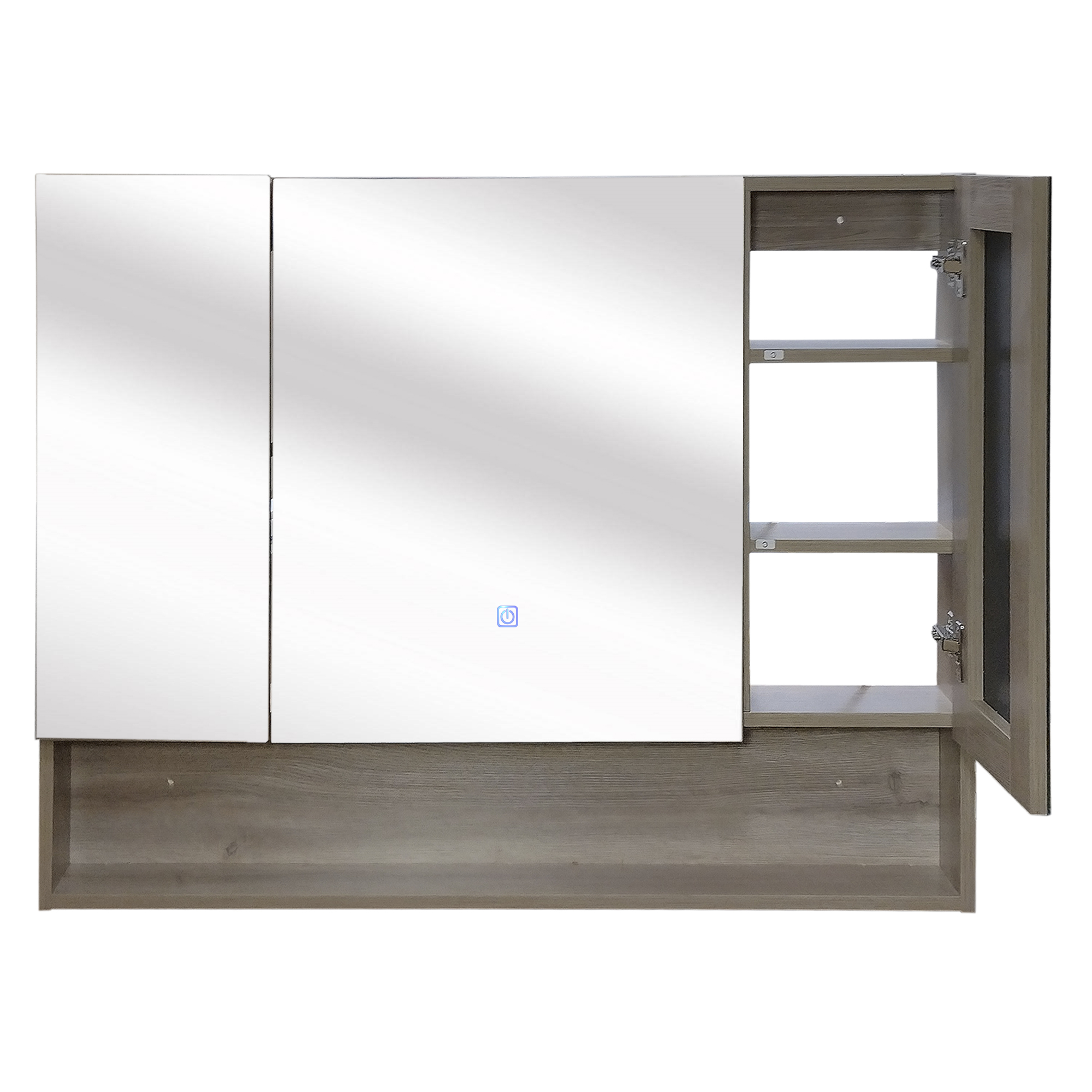 BOTIQUÍN DOMSA BMEA RECTANGULAR GRIS PARDO LED BAÑO ESPEJO SPACE 100X13X80CM - 7
