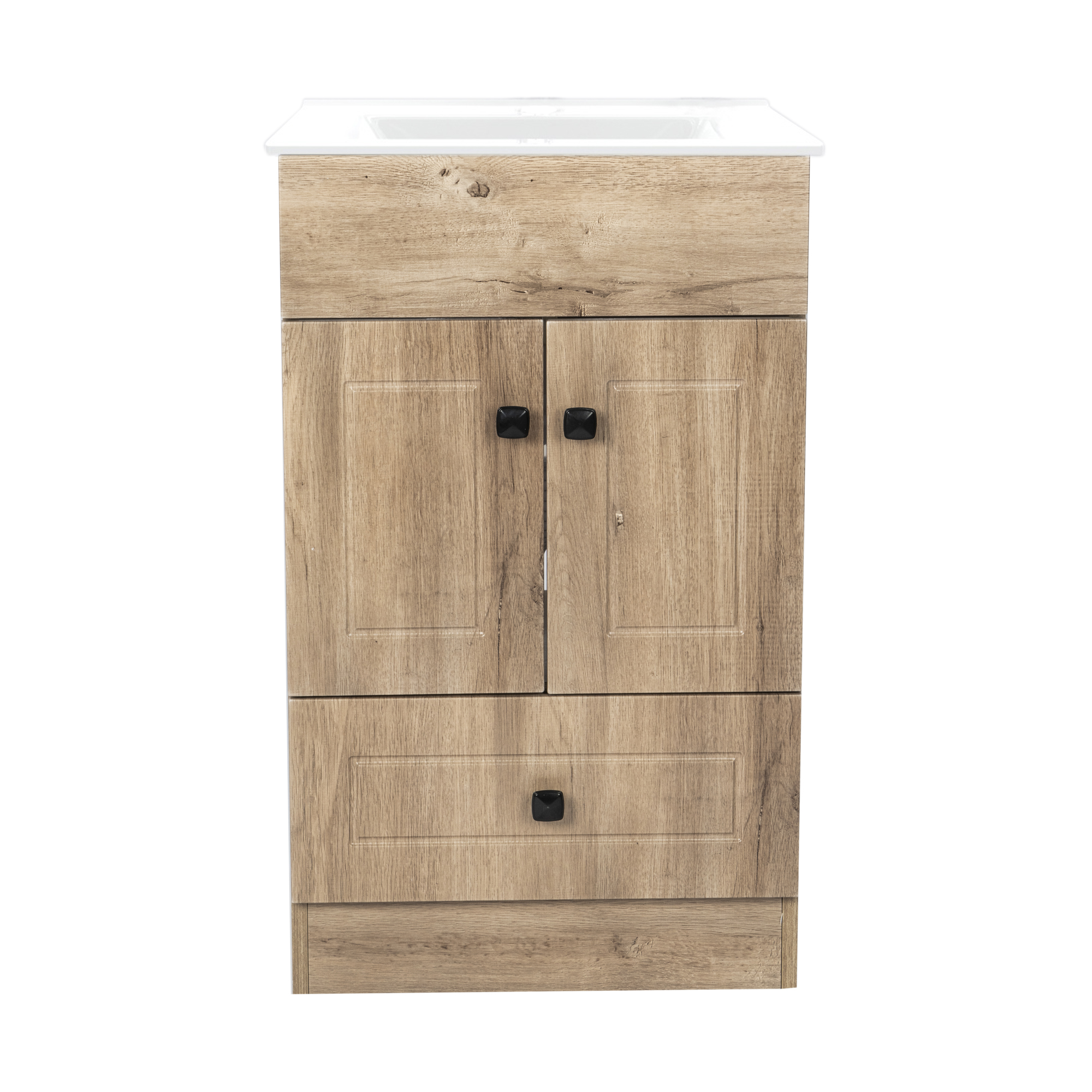 KIT MUEBLE VANITORIO DOMSA BLANCO B50PH-WOOD+50C / 50X80X40CM - 1