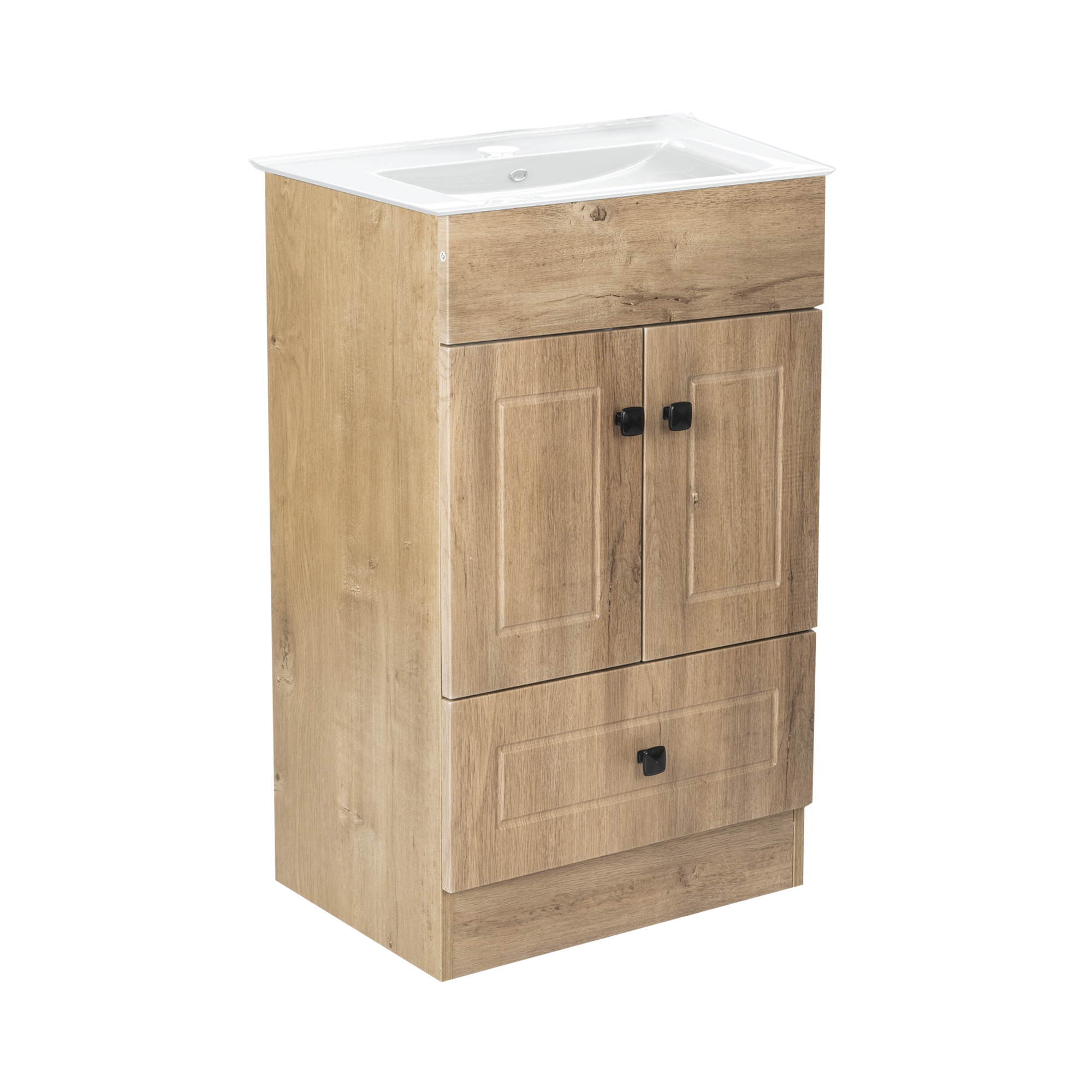 KIT MUEBLE VANITORIO DOMSA BLANCO B50PH-WOOD+50C / 50X80X40CM - 3