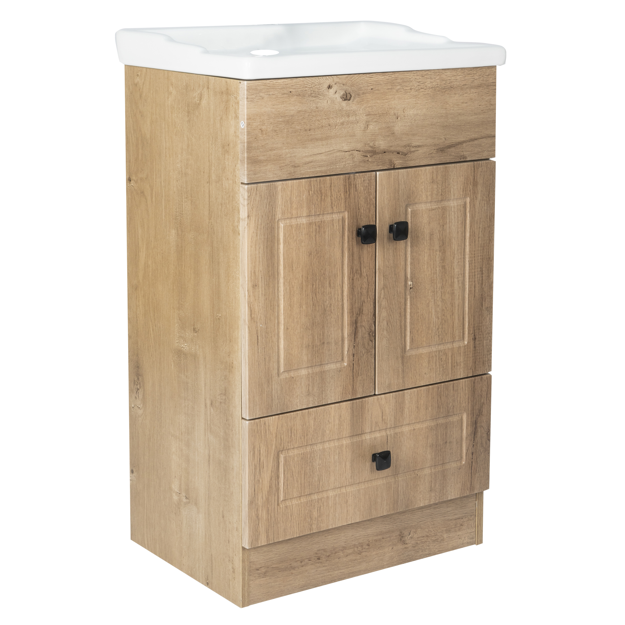 KIT MUEBLE VANITORIO DOMSA B50PH WOOD+F 50 50X80X40CM BLANCO - 4