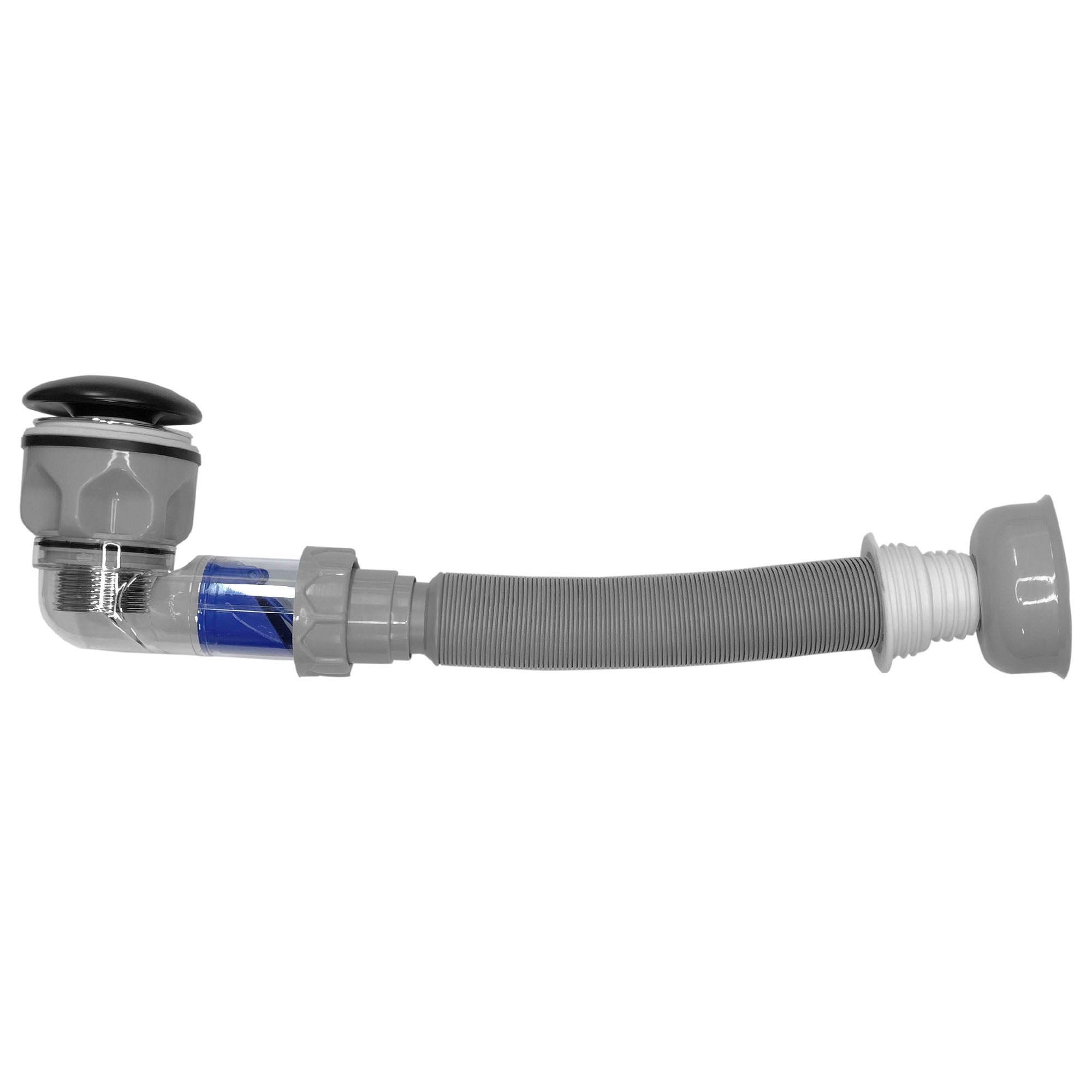 DESAGÜE DOMSA UNIVERSAL CON TUBO SIFÓN FLEXIBLE VANITORIO WY30 NEGRO - 2