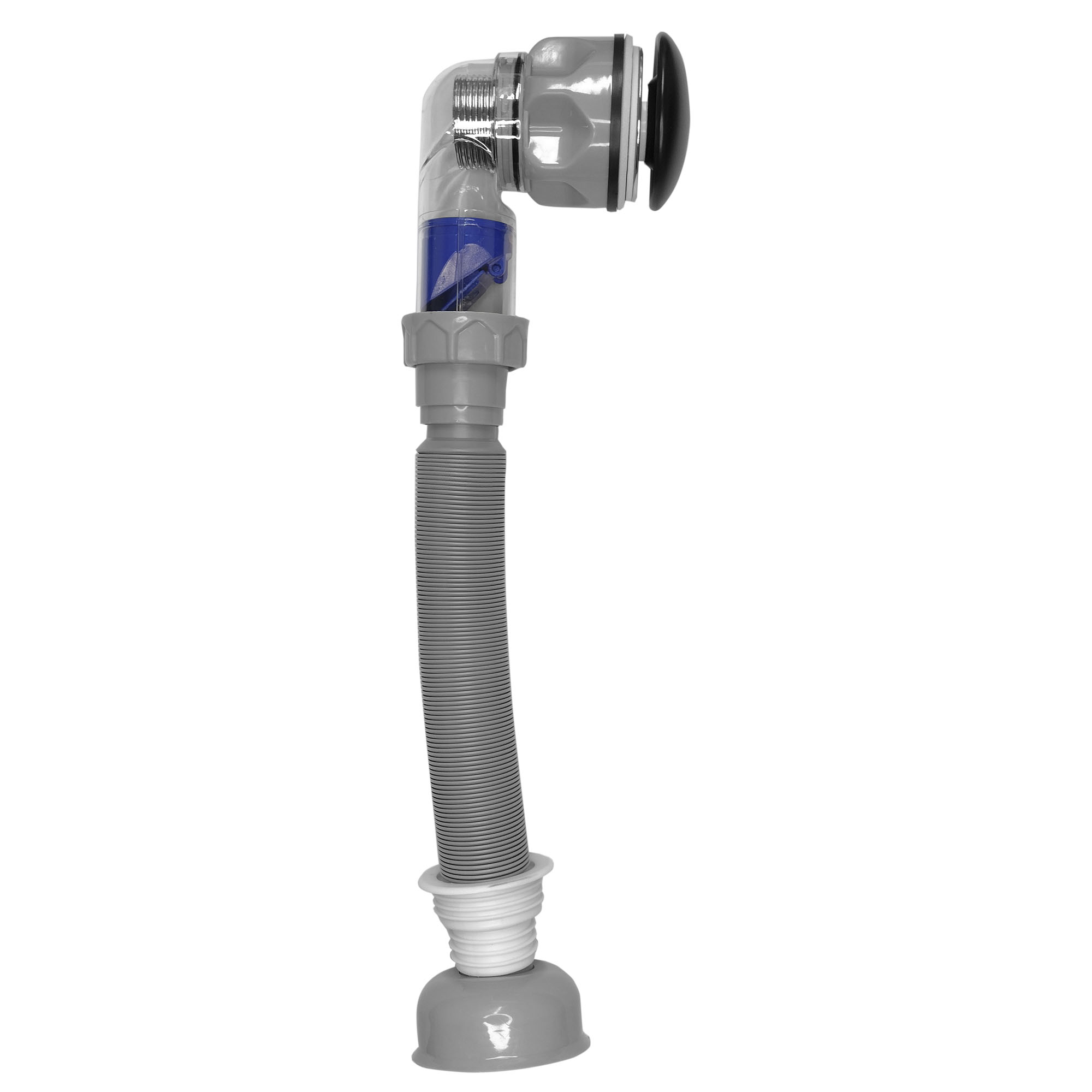 DESAGÜE DOMSA UNIVERSAL CON TUBO SIFÓN FLEXIBLE VANITORIO WY30 NEGRO - 5