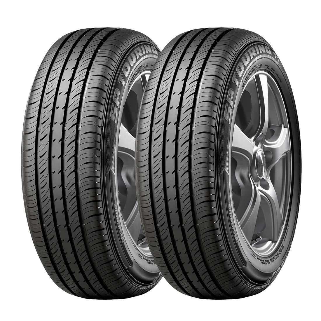 SET 2 NEUMATICOS DUNLOP 185/65R14 86T SP TOURING T1 H/T TL BLK THA - 1