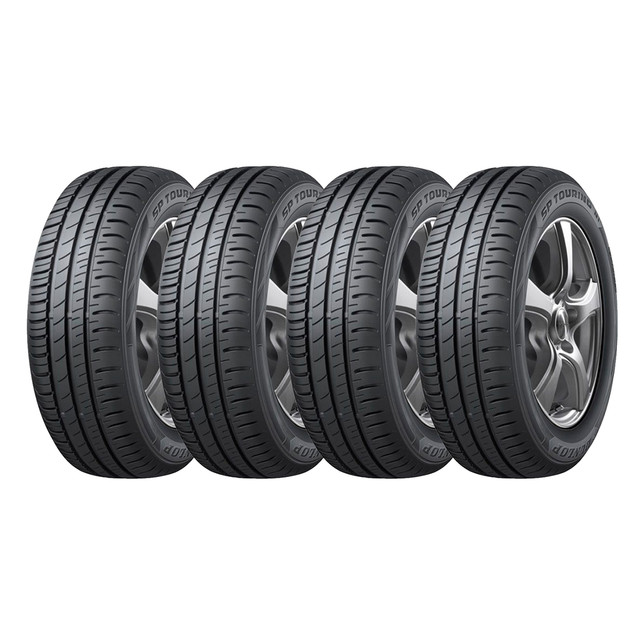 SET 4 NEUMATICOS DUNLOP 165/65R13 77T SP TOURING R1 H/T TL BLK IND - 1