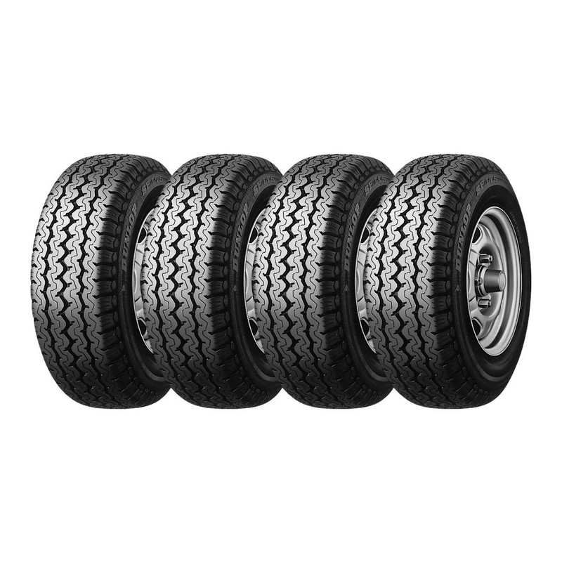 SET 4 NEUMATICOS 195/70R15 104/102R LT5 DUNLOP 8PR LTR BLK JAP - 1