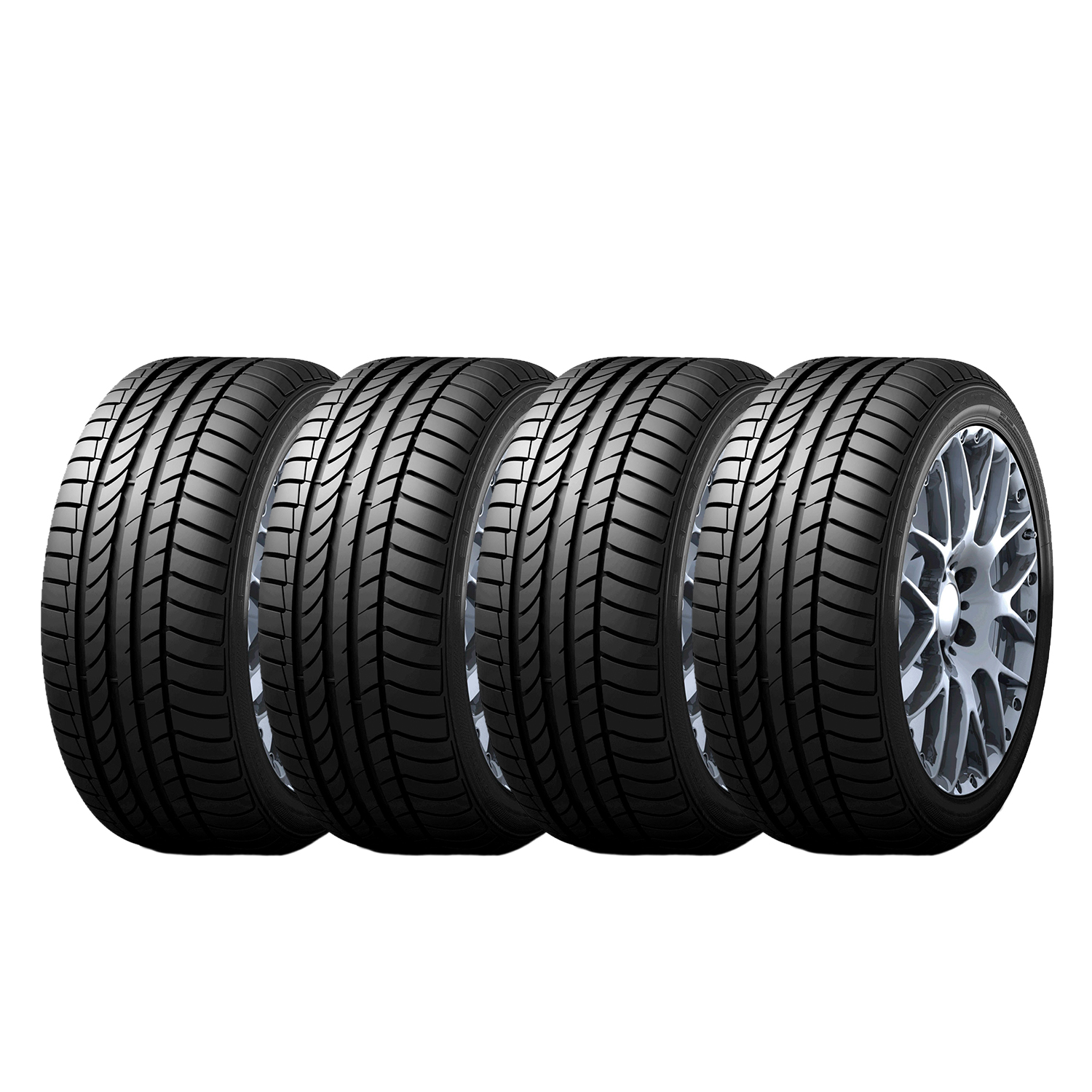 SET 4 NEUMATICOS DUNLOP 215/45R18 89W MAXTT H/T TL BLK JAP - 1