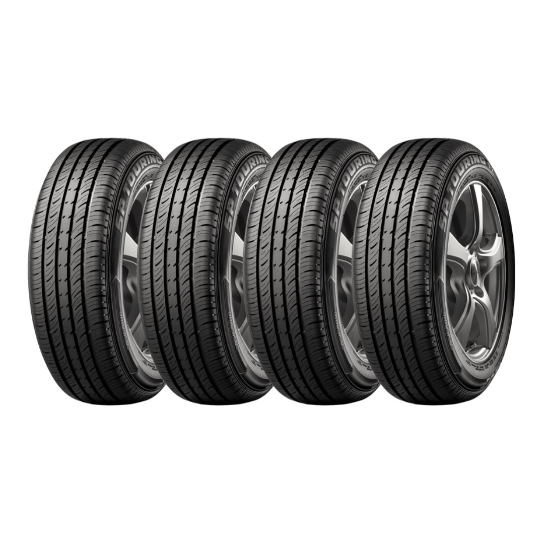 SET 4 NEUMATICOS DUNLOP 185/60R15 84H SP TOURING T1 H/T TL BLK THA - 1