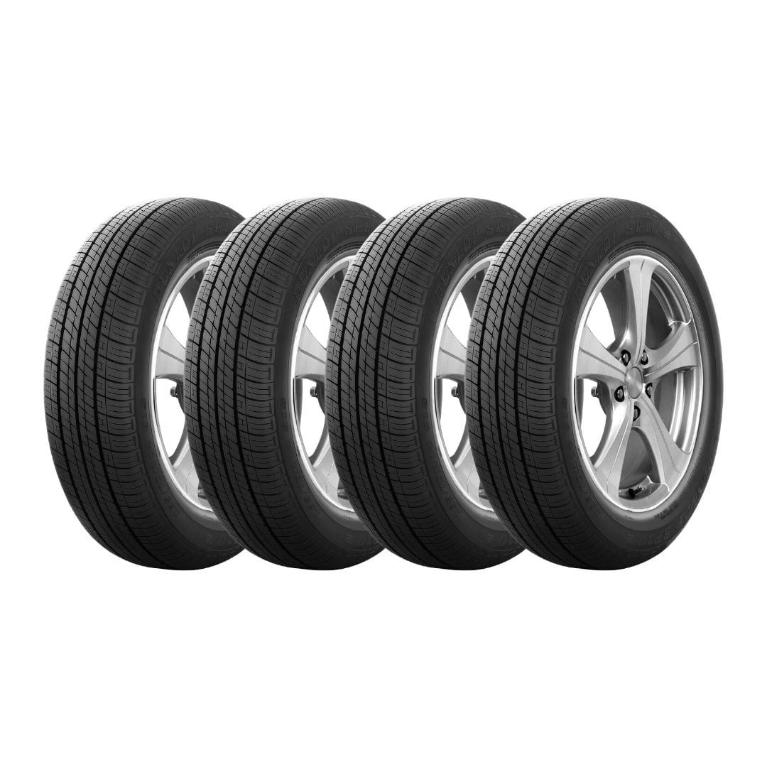 SET 4 NEUMATICOS DUNLOP 155/65R13 73S SP10 H/T TL BLK JAP - 1
