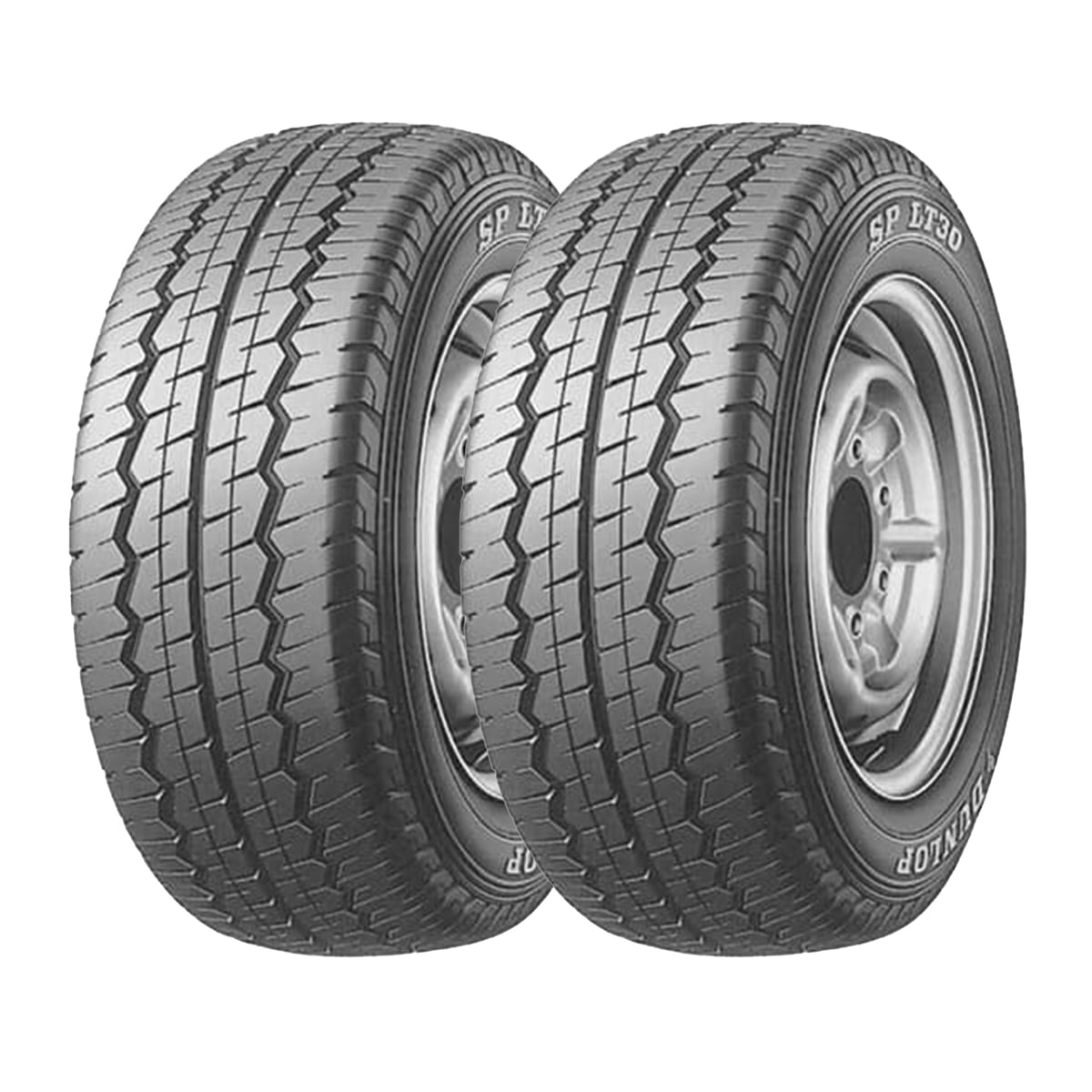 SET 2 NEUMATICOS DUNLOP 175R14 99S SPLT30 8PR LTR BLK IND - 1