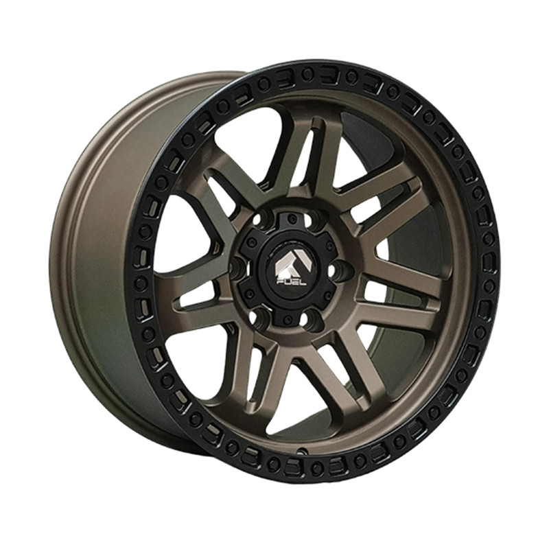 SET 4 LLANTA 18X9 6X139 ET0 SYNDACATE MBRNZ-LMB - 1