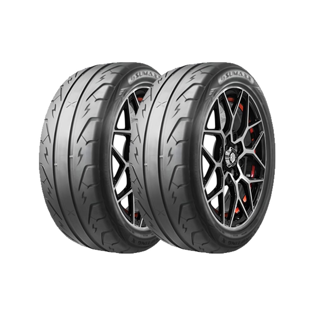 SET 2 NEUMATICOS SUMAXX 195/50R15 82V MAX DRIFTING X RACE-ON TL BLK CHN - 1