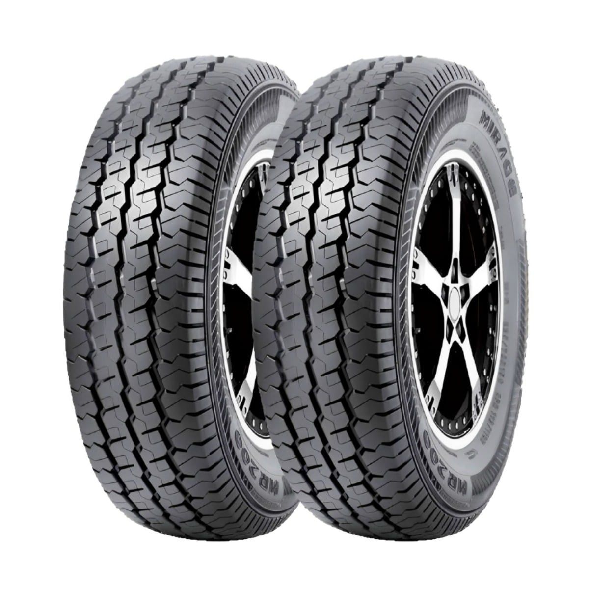 SET 2 NEUMATICOS 175R14 99/98R MR-200 MIRAGE 8PR LTR BLK CHN - 1