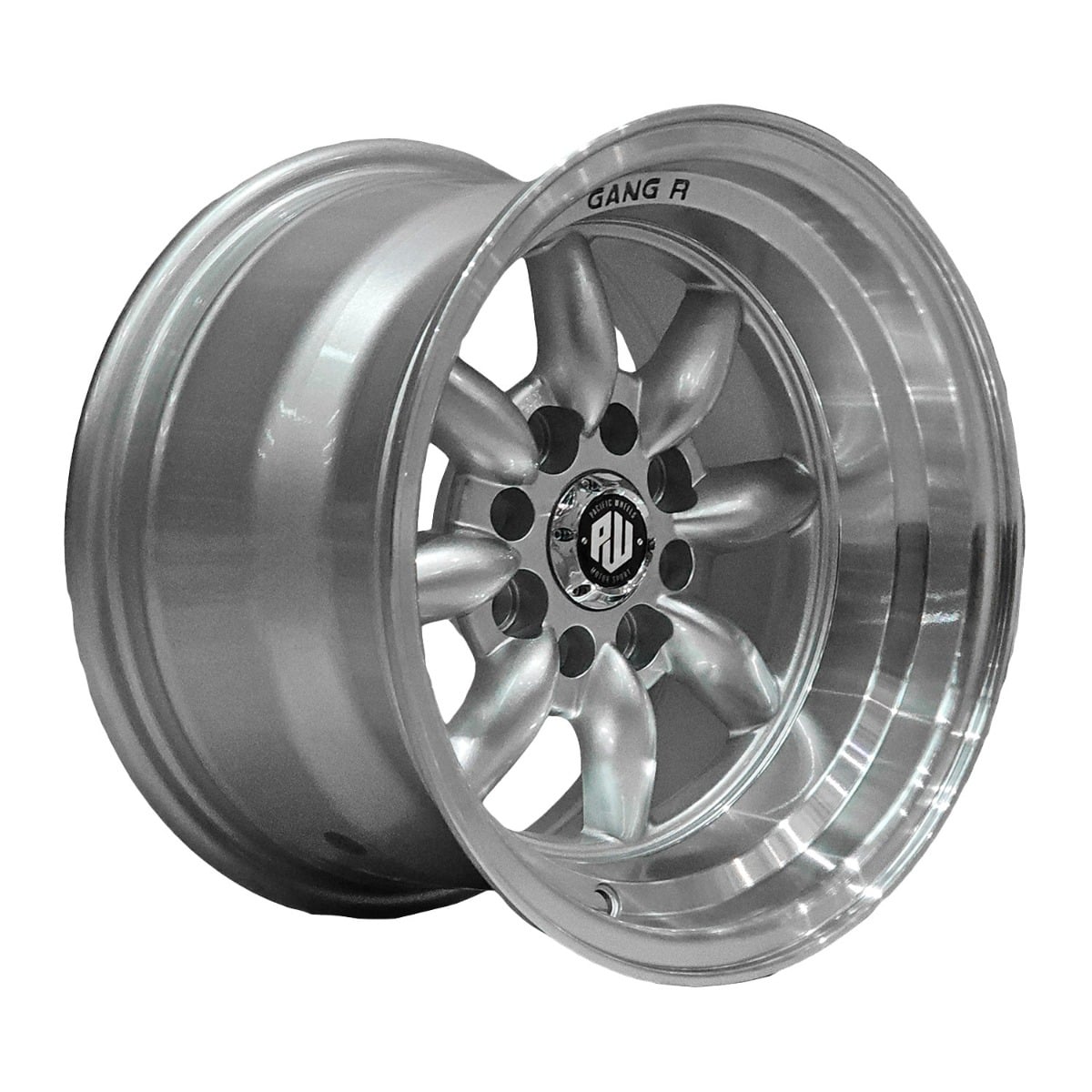 SET 4 LLANTAS13X8 4X98/4X100 ET-7 MINILIGHTS S-LM - 1