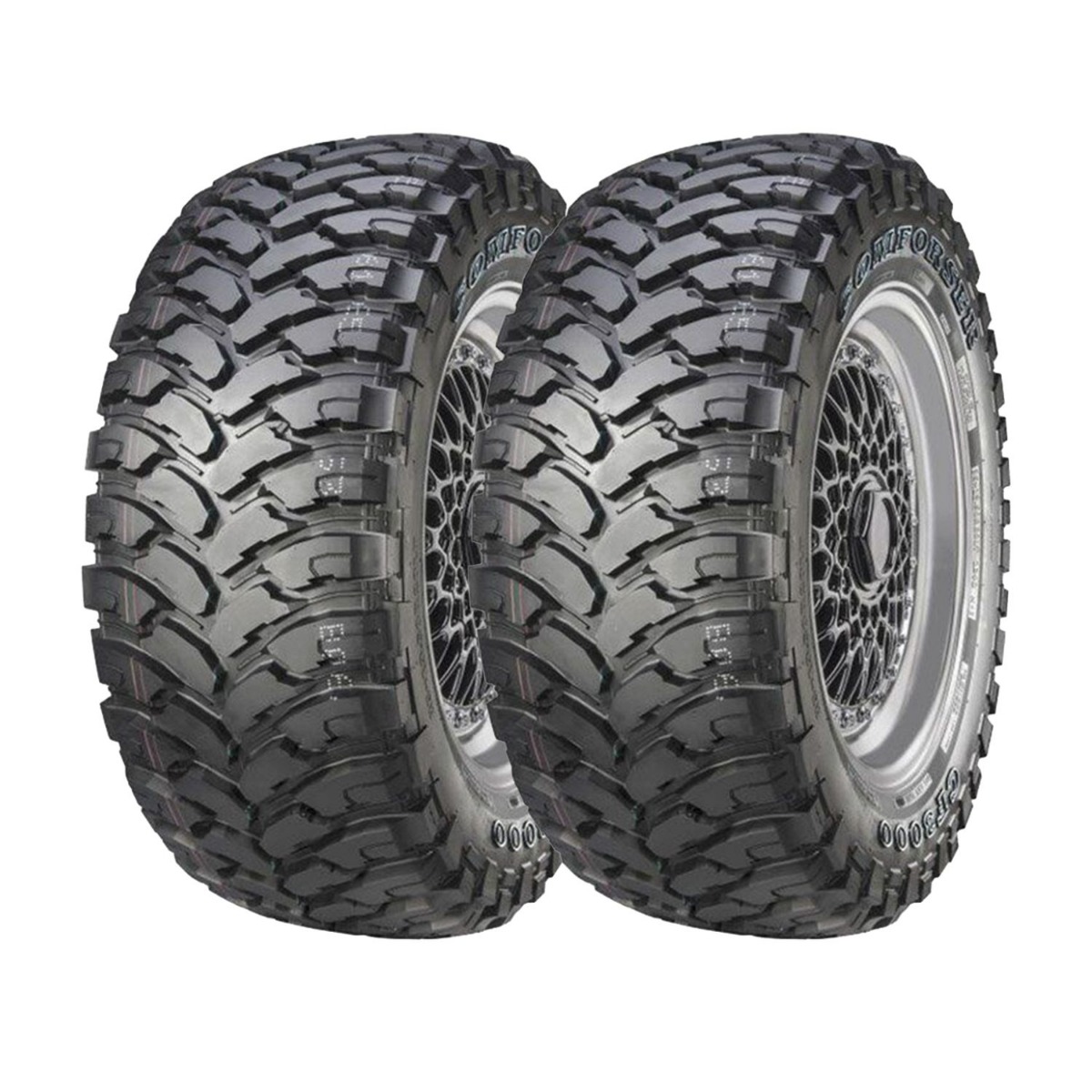 SET 2 NEUMATICOS 245/65R17 117/114Q CF3000 COMFORSER 10PR M/T + TL BLK CHN IZQUIERDO - 1