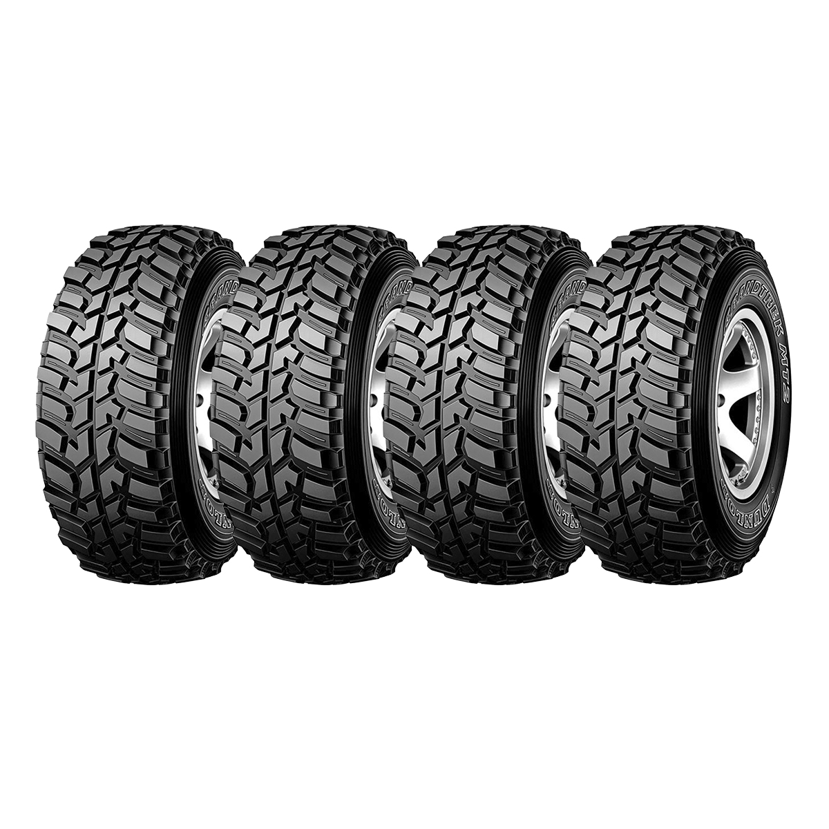 SET 4 NEUMATICOS 225/75R16 115/112Q MT2 DUNLOP 10PR M/T LT TL THA - 1