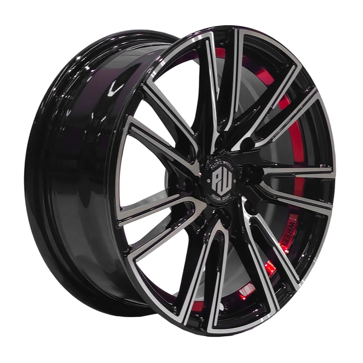 SET 4 LLANTAS 14X6 4X100/4X114 ET35 CHUKYO BM-UC-RED - 1