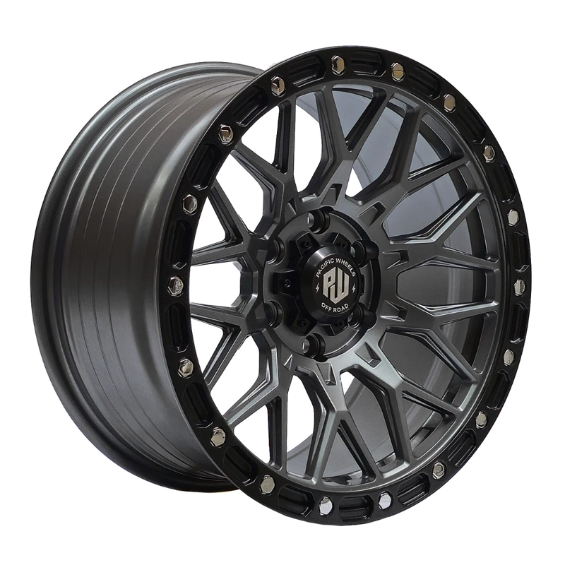 SET 4 LLANTAS 17X8.5 6X130 ET20 WOLF MG-LMB-CR - 1