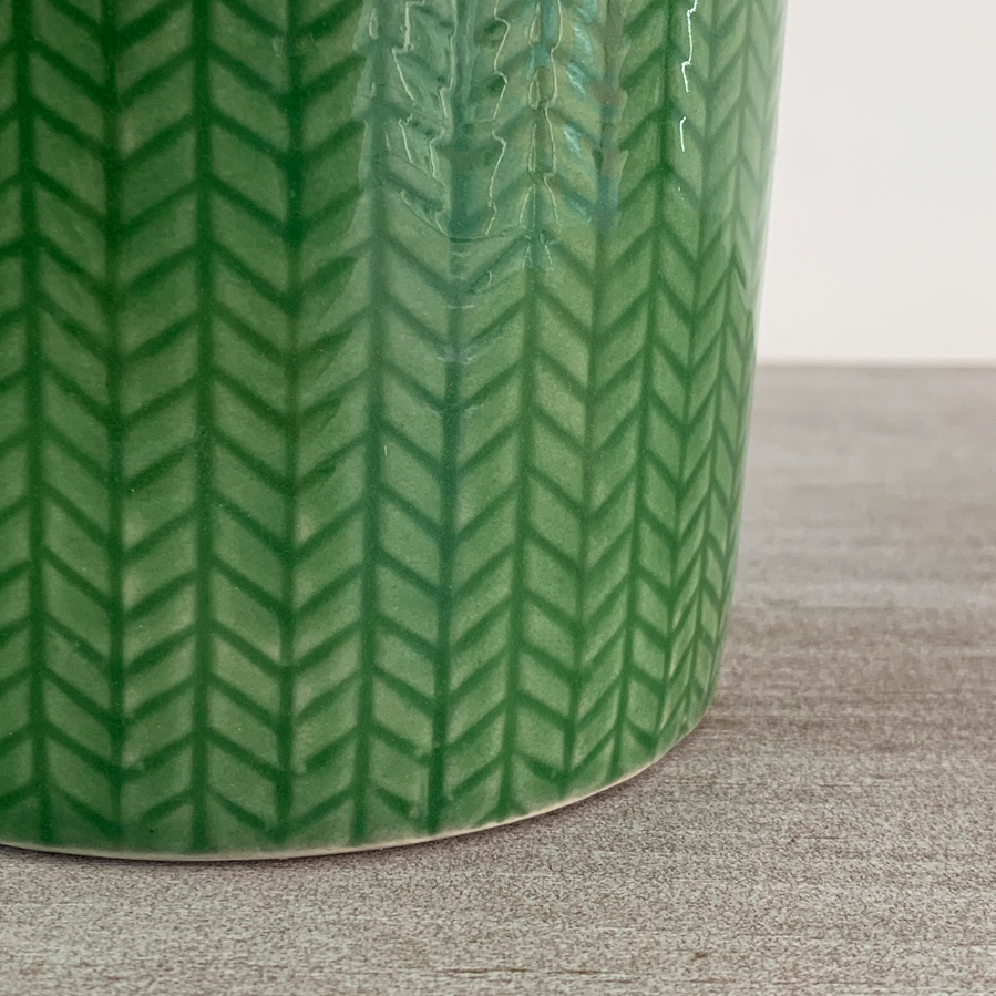 FRASCO VERDE ZIG-ZAG - 3