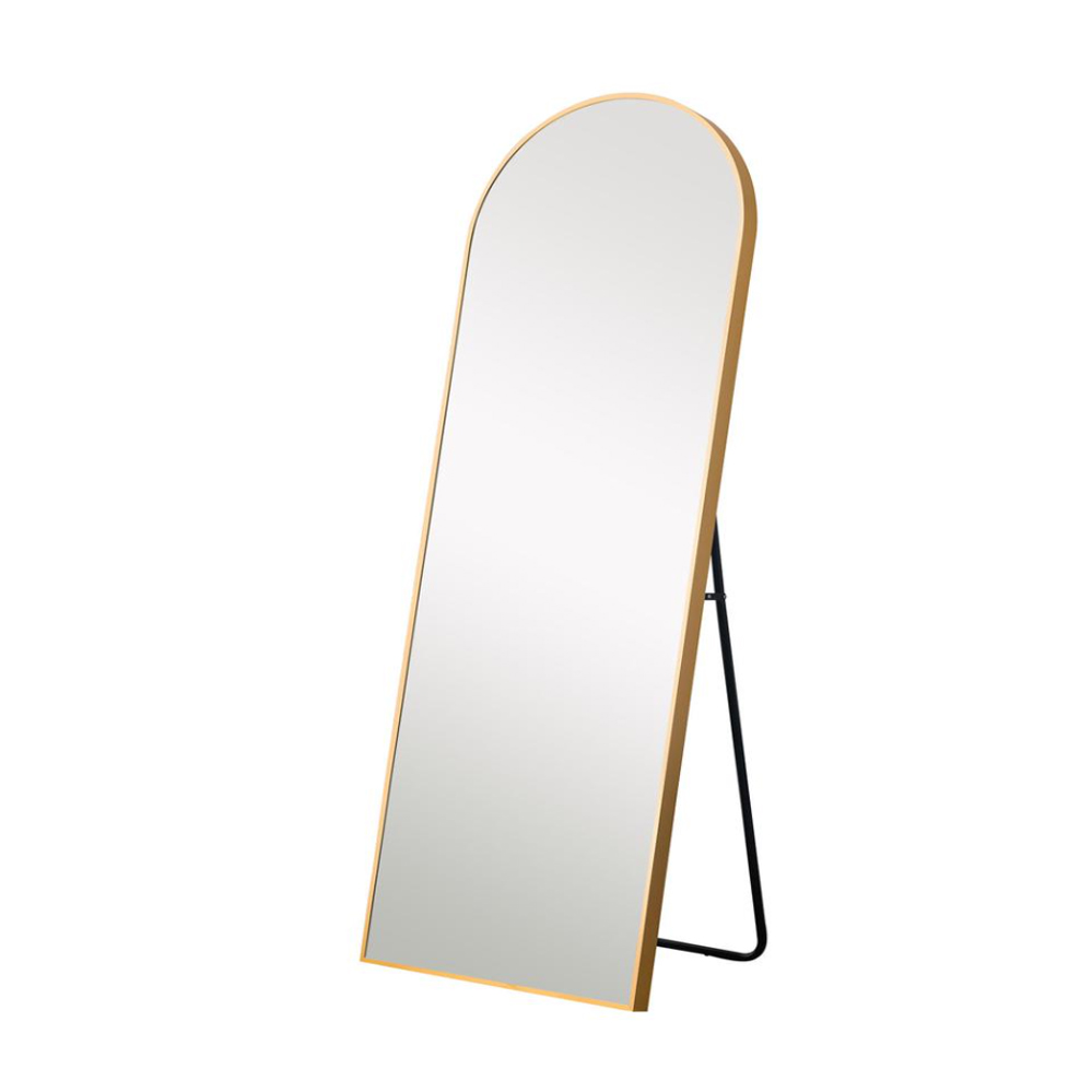 ESPEJO PEDESTAL DORADO ALUMINIO - 1