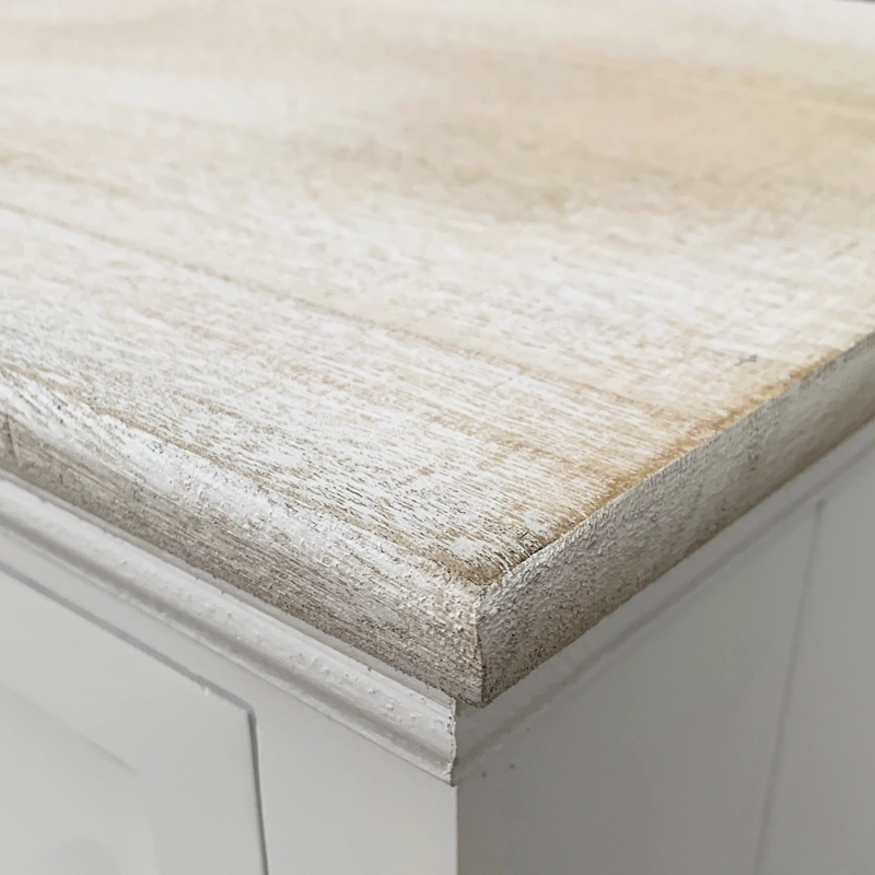 MUEBLE LATERAL BLANCO MADERA - 2