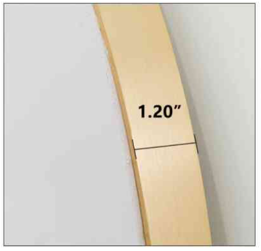 ESPEJO SORENTO 90250 CIRCULAR LED MARCO VIDRIO DORADO - 2