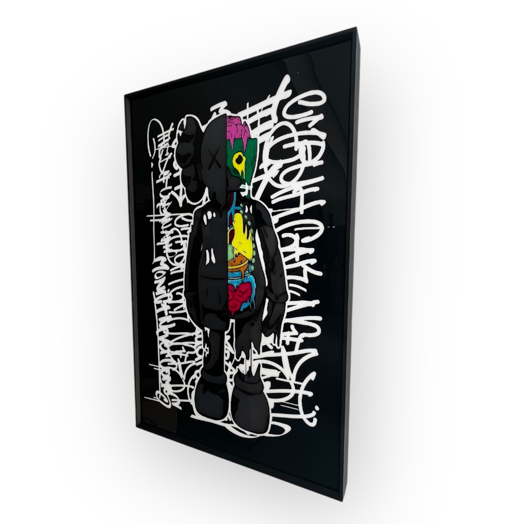 CUADRO MURAL VIDRIO BEARBRICK MODERNO - 4
