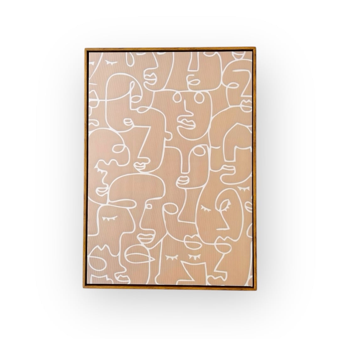 CUADRO MURAL CANVAS CARAS - 1