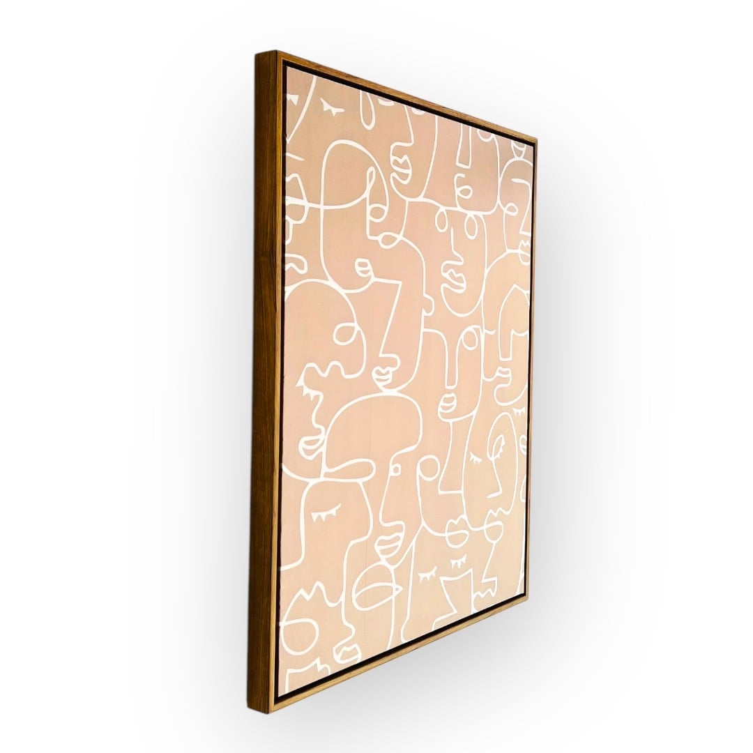 CUADRO MURAL CANVAS CARAS - 4