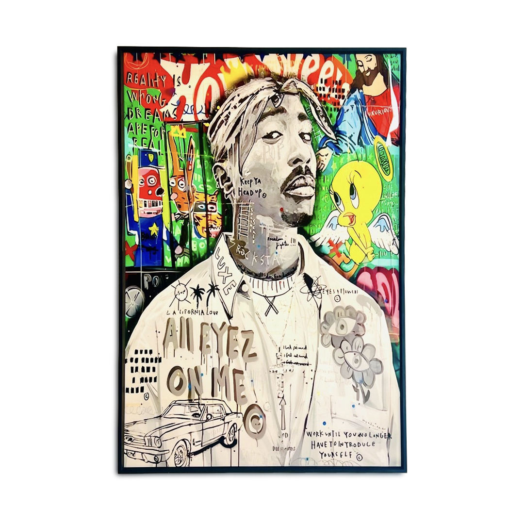 CUADRO MURAL VIDRIO TUPAC - 1