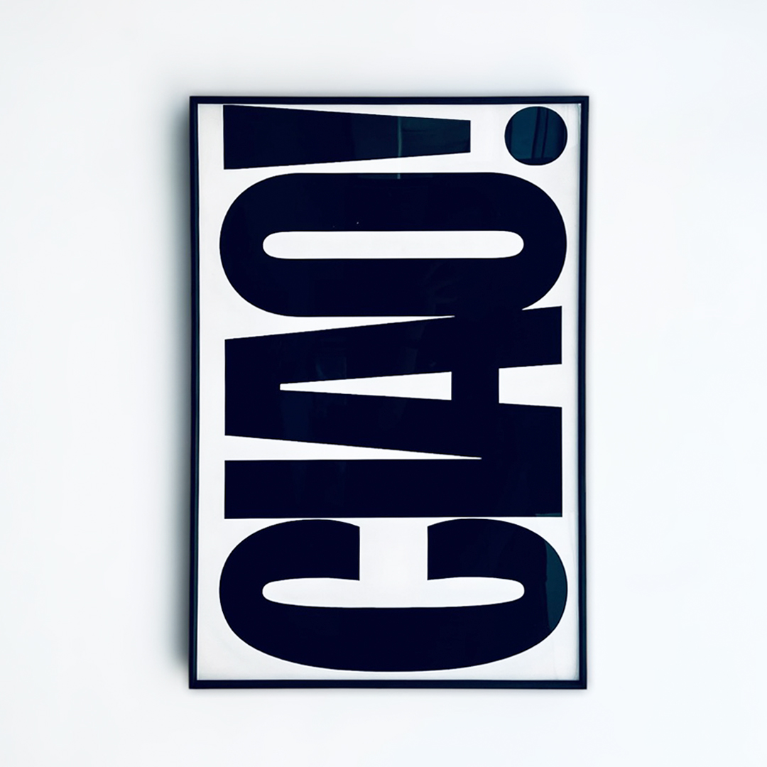 CUADRO MURAL VIDRIO FRASE CIAO - 1