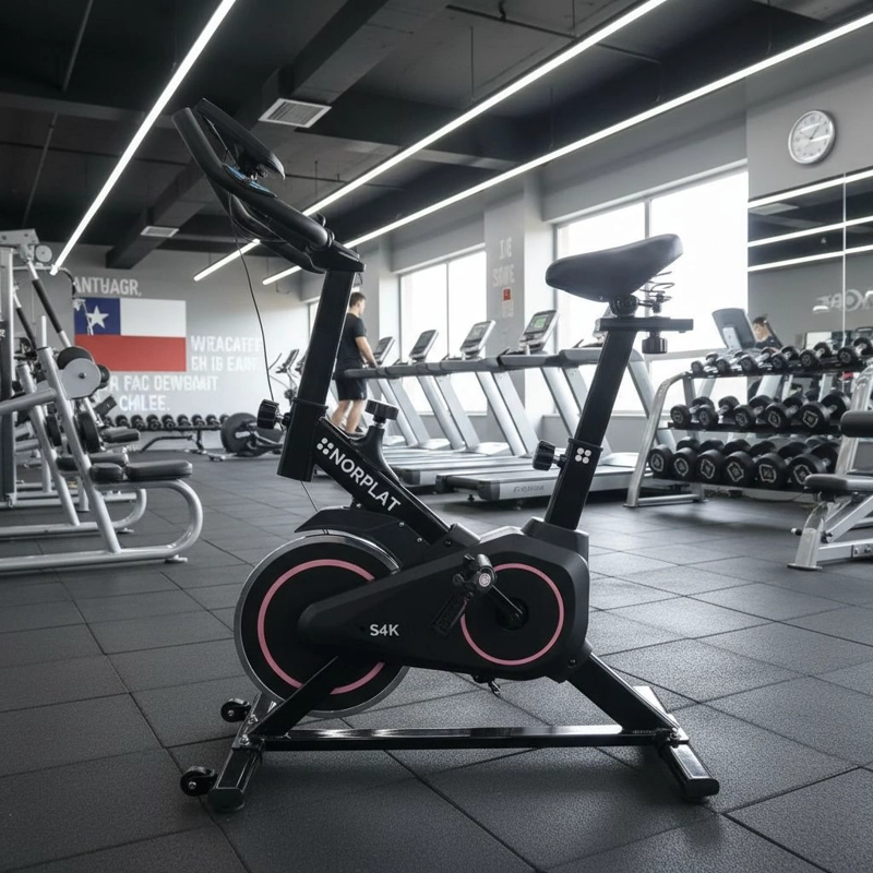 BICICLETA ESTATICA NORPLAT S4K SPINNING FITNESS VOLANTE 4KG - 4