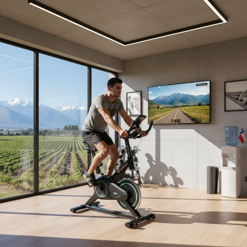 BICICLETA ESTATICA NORPLAT S4K SPINNING FITNESS VOLANTE 4KG - 4