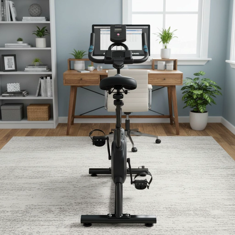 BICICLETA ESTATICA NORPLAT S4K SPINNING FITNESS VOLANTE 4KG - 5