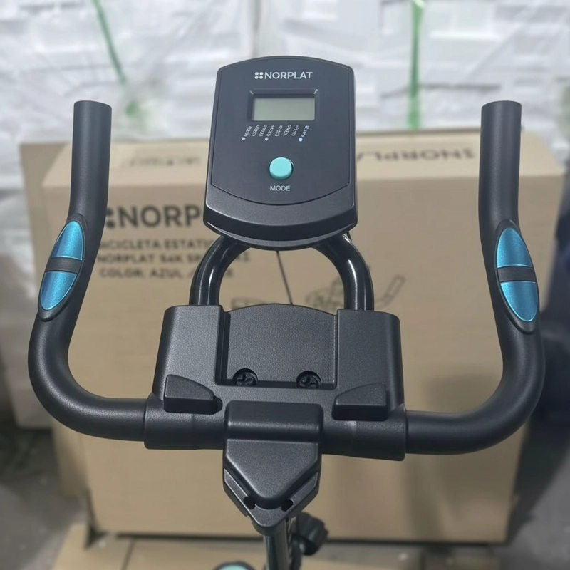 BICICLETA ESTATICA NORPLAT S4K SPINNING FITNESS VOLANTE 4KG - 6