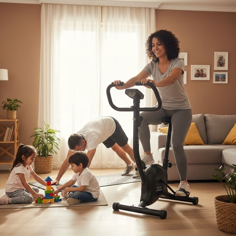 BICICLETA ESTATICA NORPLAT MINI IDEAL MUJERES Y ADOLESCENTES - 8