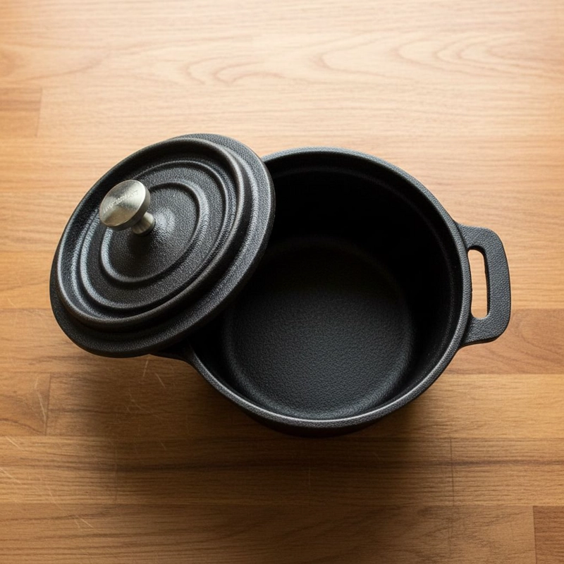MINI OLLA CACEROLA HIERRO FIERRO FUNDIDO INDUCCION - NORPLAT - 10
