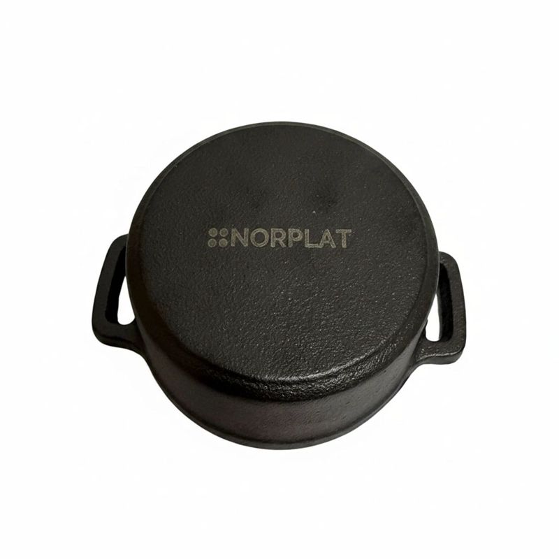 MINI OLLA CACEROLA HIERRO FIERRO FUNDIDO INDUCCION - NORPLAT - 6