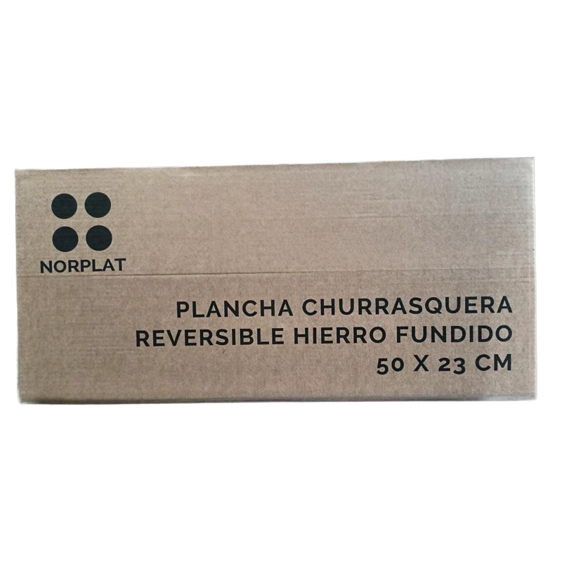 PLANCHA BIFERA NORPLAT REVERSIBLE HIERRO FUNDIDO 50X23CM XL - 11
