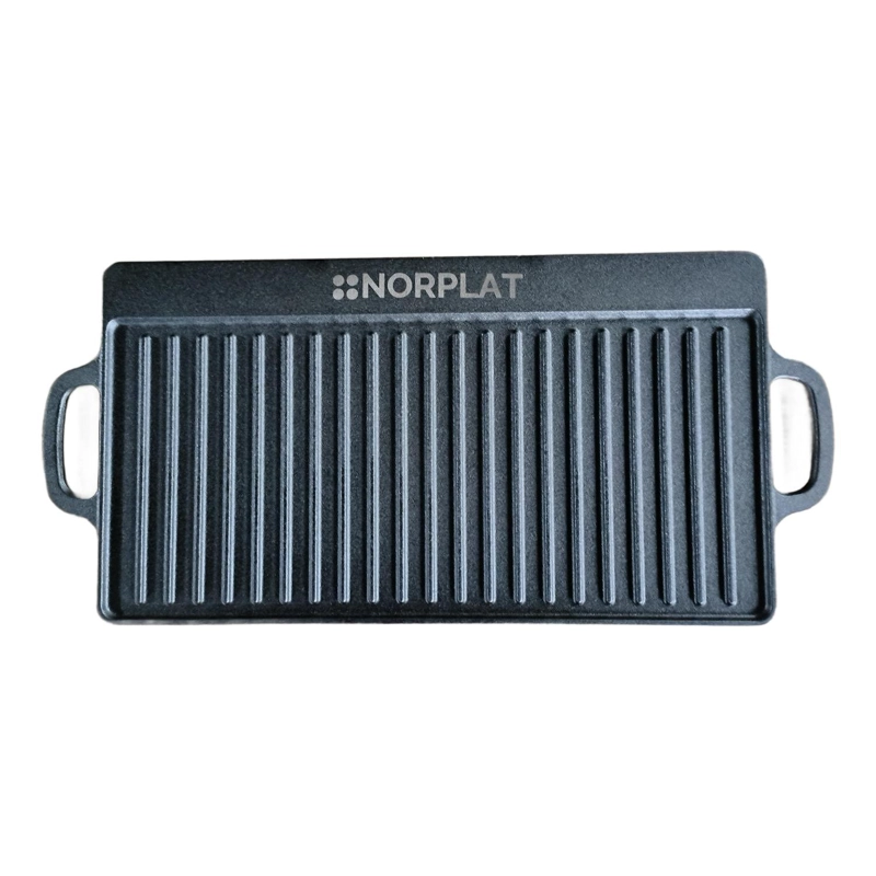 PLANCHA BIFERA NORPLAT REVERSIBLE HIERRO FUNDIDO 50X23CM XL - 7