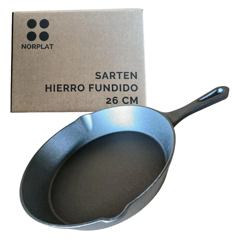 SARTEN HIERRO FUNDIDO 26 CM FIERRO - NORPLAT - 2