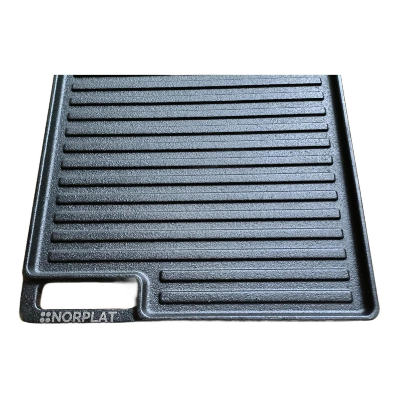 PLANCHA CHURRASQUERA HIERRO FUNDIDO REVERSIBLE - NORPLAT - 3