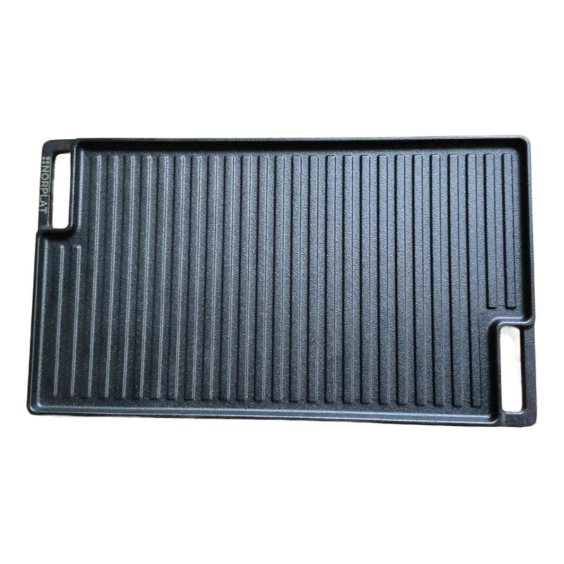 PLANCHA CHURRASQUERA HIERRO FUNDIDO REVERSIBLE - NORPLAT - 7