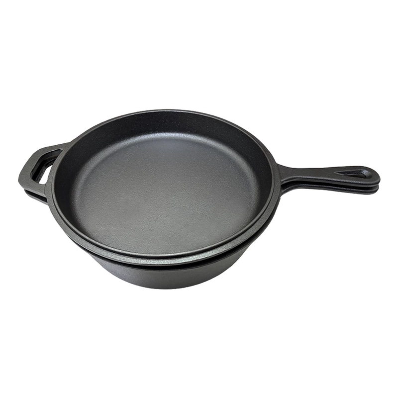 CACEROLA + SARTE N DE HIERRO FUNDIDO - DUTCH OVEN Ø26CMX12 - 2