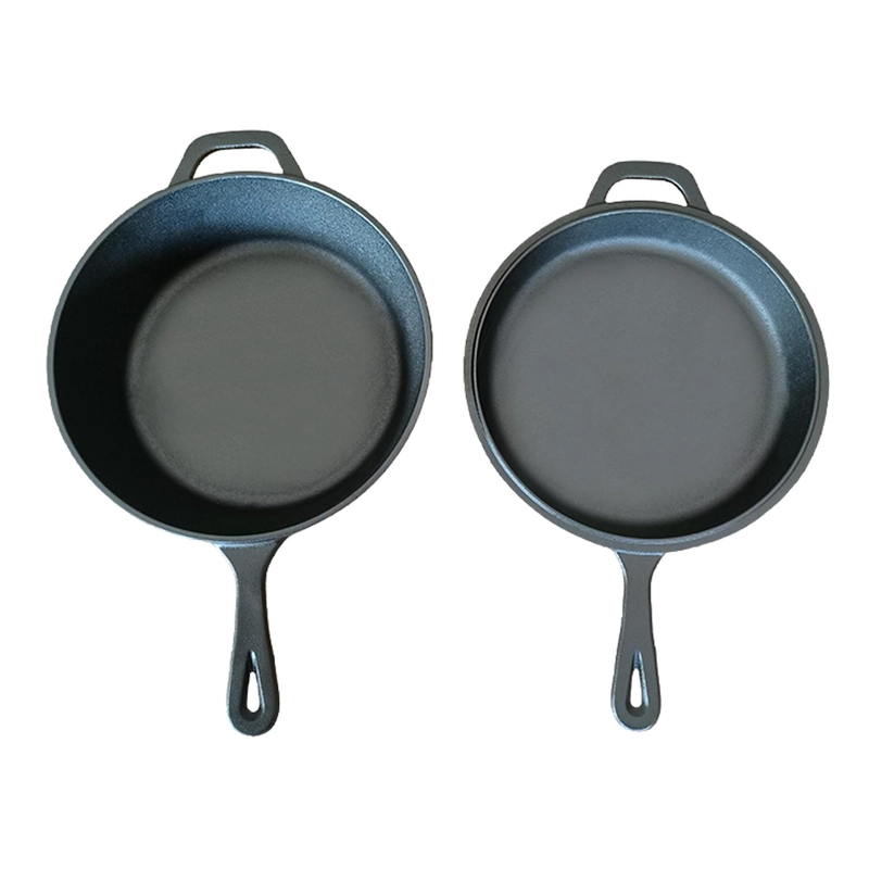 DUTCH OVEN Ø26CM 2 SARTENES HIERRO FUNDIDO + 2 GRIP - CUKIN - 6