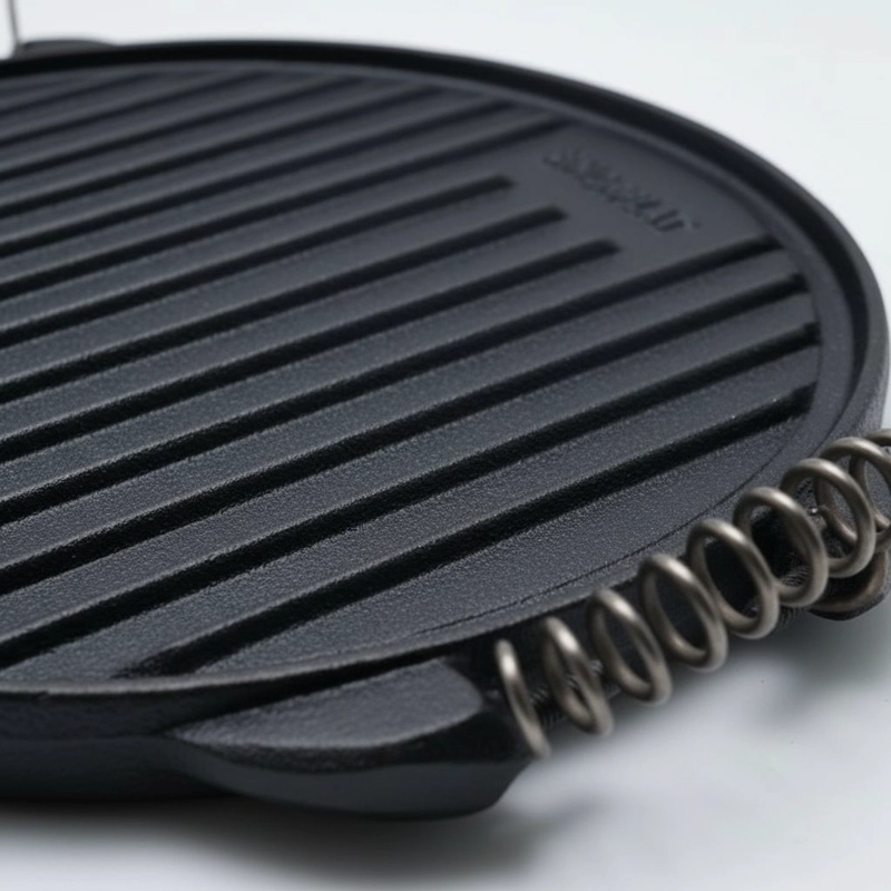 PLANCHA CHURRASQUERA REVERSIBLE HIERRO FUNDIDO 32CM NORPLAT - 4