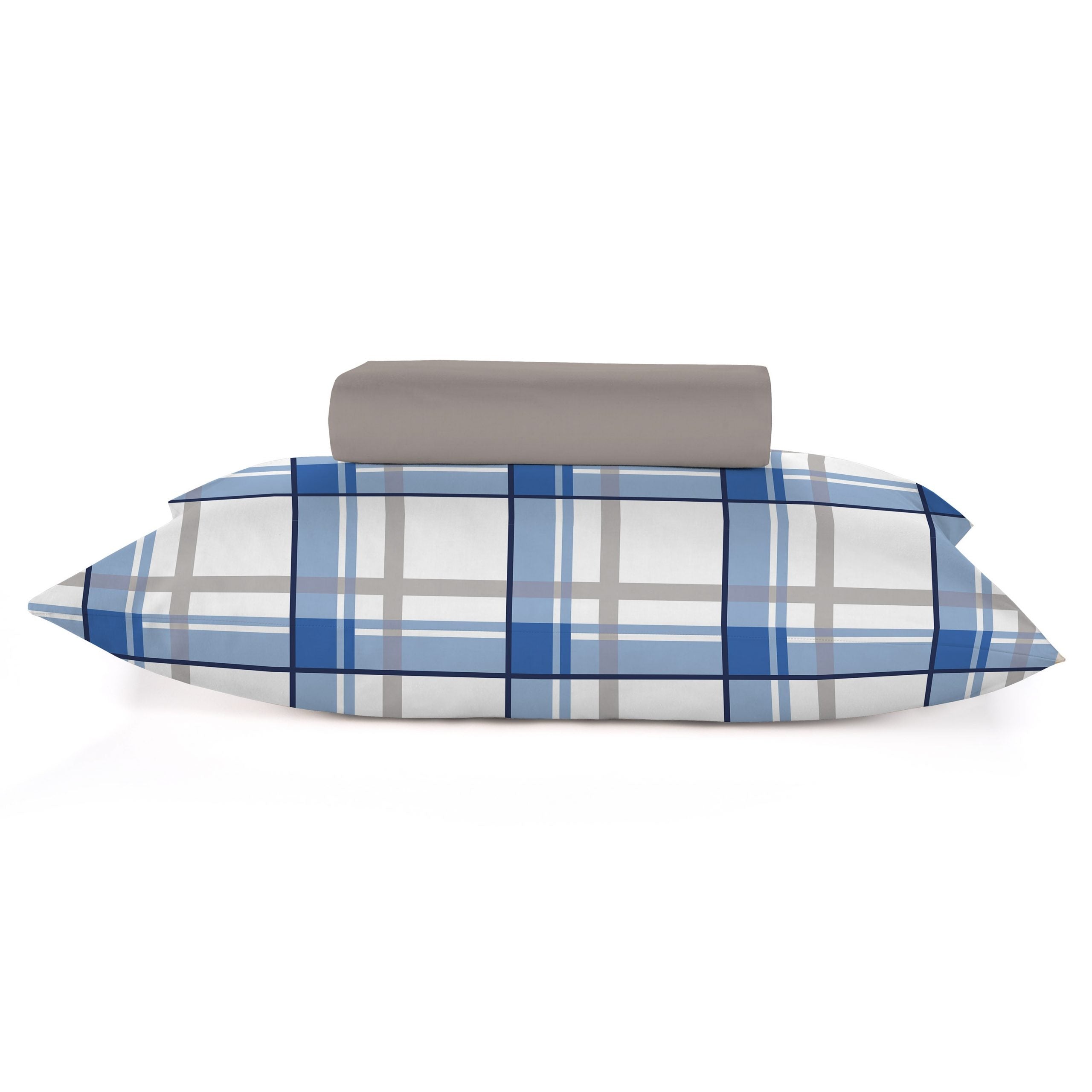 JUEGO DE SABANAS ESTAMPADAS 150 HILOS 2 PLAZAS 100% ALGODÓN TARTAN - 2