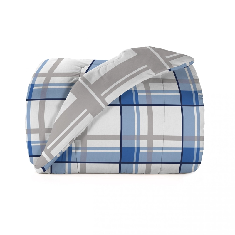 PLUMÓN REVERSIBLE 2 PLAZAS 100% ALGODÓN TARTAN - 1