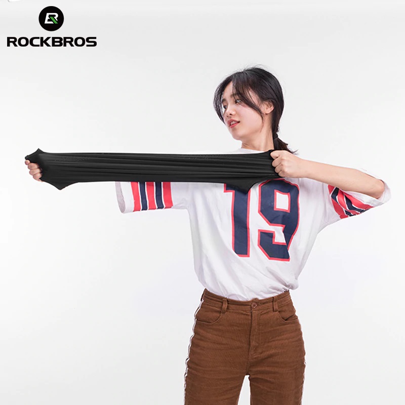 CUELLO, MASCARA, BANDANA ELÁSTICA CICLISMO, DEPORTES ROCKBROS WB-001 - BLANCO - 4