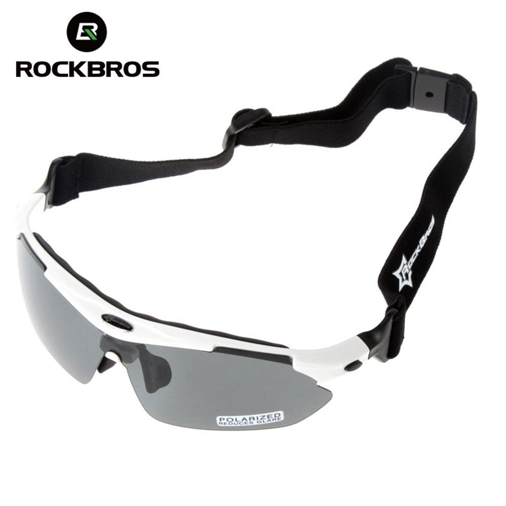 LENTES ROCKBROS POLARIZADO CICLISMO 5 MICAS 12 PIEZAS UV400 - BLANCO - 4